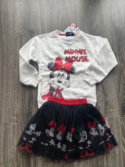 sukýnka a mikina Minnie vel 110/116