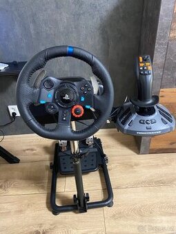Logitech g29+Thrustmaster farmstick+stojan od Rapture