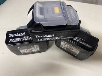 3 kusy nových AKu baterií Makita BL1850B 18V 5Ah