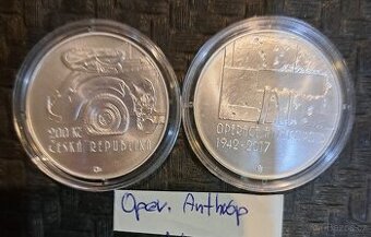 OPERACE ANTHROPOID 2017 // PROOF // 200 Kč pamětní stříbrná