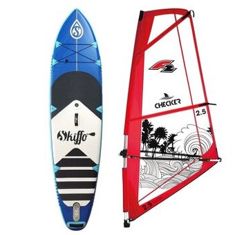 Paddleboard Skiffo WS ( + windsurf plachta F2 Checker 5,5)