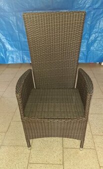 Zahradní křeslo polohovací - umělý rattan