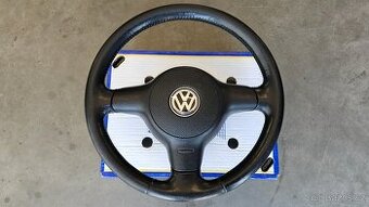 Tříramenný kožený volant včetně airbagu na VW Lupo