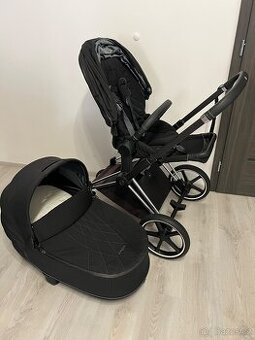 Cybex Priam Platimum střibrná+černá