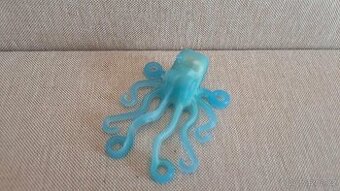 🐙 Lego Figurky zvířátek - modrá (svítící) chobotnice 🐙