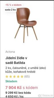 Krásné 2 židle a 2 křesla v top stavu