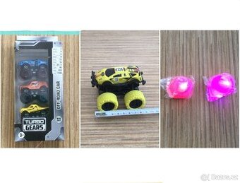 NOVÁ autíčka a NOVÉ svítící míčky, 25-69 Kč/ks