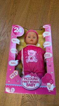 Panenka Piccolina First Words Baby - nová