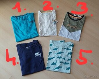 Dětské triko, tričko vel.158-164 se žralokem, maskáčové