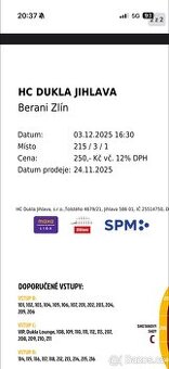 Jihlava - Zlín hokej 3.12.2025