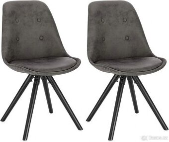 Sada 2 vědeckých látkových židlí