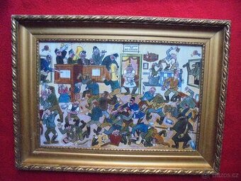 Josef Lada -1943 -  Hospodská rvačka