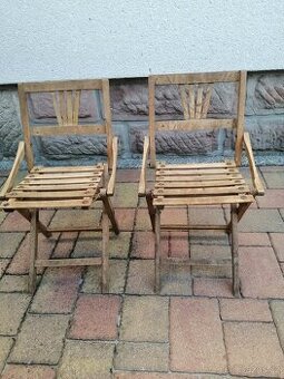 Stolička skládací dětská retro