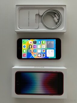 iphone SE, červený, 128GB