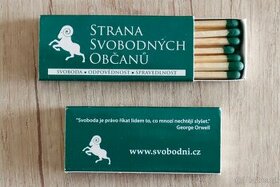 Reklamní zápalky: Strana svobodných občanů