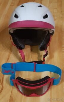 Lyžařská helma Arcore + brýle