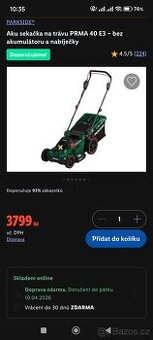 Aku sekačka parkside
