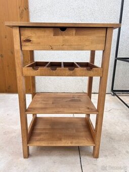 IKEA odkládací stolek na kolečkách + police na víno