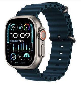 Apple Watch Ultra 2 49mm titanové pouzdro s modrým oceánským