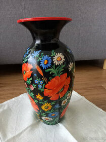 Velká váza vlčí mák porcelán - 1