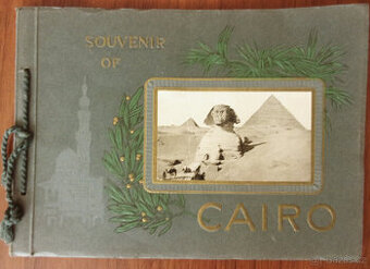 Album historických pohlednic "Souvenir of Cairo" r.1918