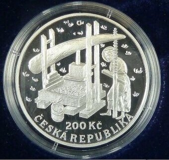 3x 200 Kč 2009 Zakládání vinic Proof, ČNB