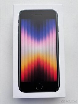iPhone SE (2022) 64 GB, Černý - Nový, nerozbalený - 1