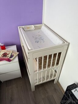Postýlka + Přebalovací pult Ikea Gulliver