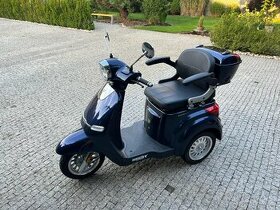 Téměř nejetá tříkolka E-skútr - HECHT CITIS MAX BLUE záruka