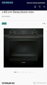Nová vestavná trouba SIEMENS HB 234 AEB3