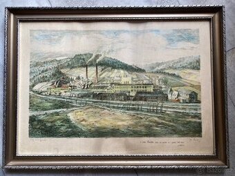 Obraz J.Veselý litografie