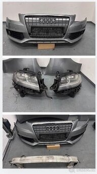 Audi A4 B8 přední nárazník a světla, chladiče barva LY7G