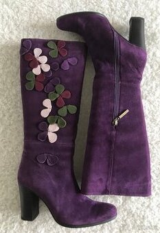 Dámské zimní kozačky na vysokém podpatku vel. 36/37 Nové