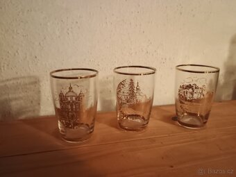 Retro skleničky mix 1