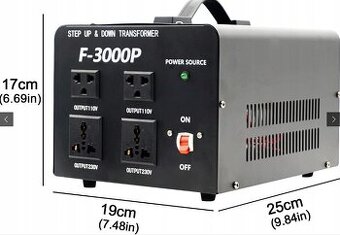 Prodám napěťový transformátor JOHNSUN STU-3000 - 1