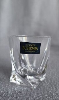 Crystalite Bohemia QUADRO dvě sady slenic na panáky