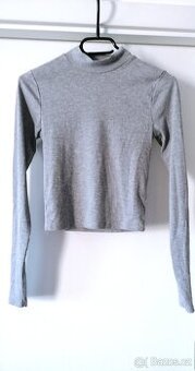 triko žebrované s dlouhým rukávem, vel. S