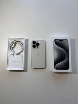 Apple iPhone 15 PRO 128 GB Bílý titan