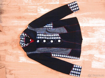 Krátký kabát / sako vel. S/M, 30% vlny a 70% viskozy