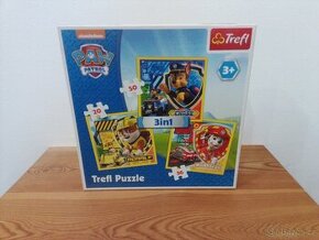 Puzzle 3v1 Marshall, Rubble a Chase Paw Patrol 20x19,5cm