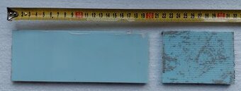 Prodám kachličky skleněné z obkladu domu světle modré