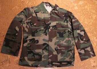 Maskáče blůza orig.US WOODLAND BDU "L", 100% bavl.,NOVÉ