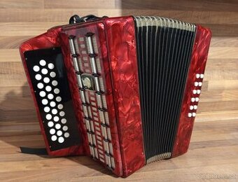 Heligonka (harmonika,akordeon) Weltmeister Meteor G-C-F
