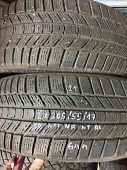2 x zimní pneu r17 205/55/17
