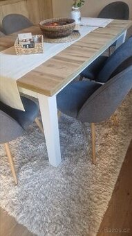 Jídelní židle KOKKEDAL šedá/dub 6ks