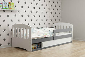 Dětská postel Classic se zábranou 160x80 Grafit