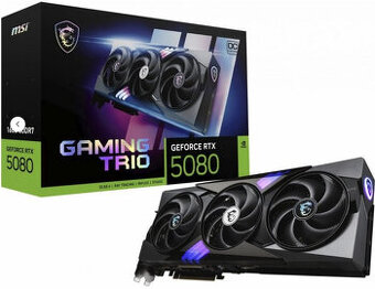 Nvidia MSI RTX 5080 GAMING TRIO OC 16GB, NOVÁ
