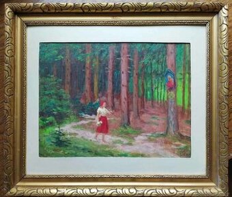 Bedřich Wachsmann ml. - Červená Karkulka - obraz