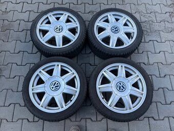 4x al kola 5x100 16 + pneu zimní 205/45 R16
