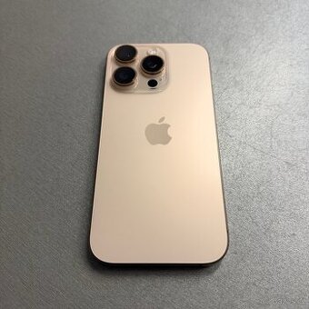 iPhone 16 Pro 256GB desert titan, pěkný stav, rok záruka